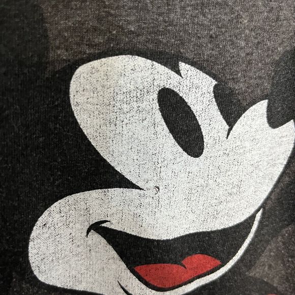 Mickey Mouse Mens Graphic Disney T Shirt Gray Short Sleeve Classic Medium VGCond - Picture 4 of 8
